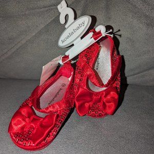 Brand New with Tag. Koala Kids Red Sequin Dress Shoes Size 2